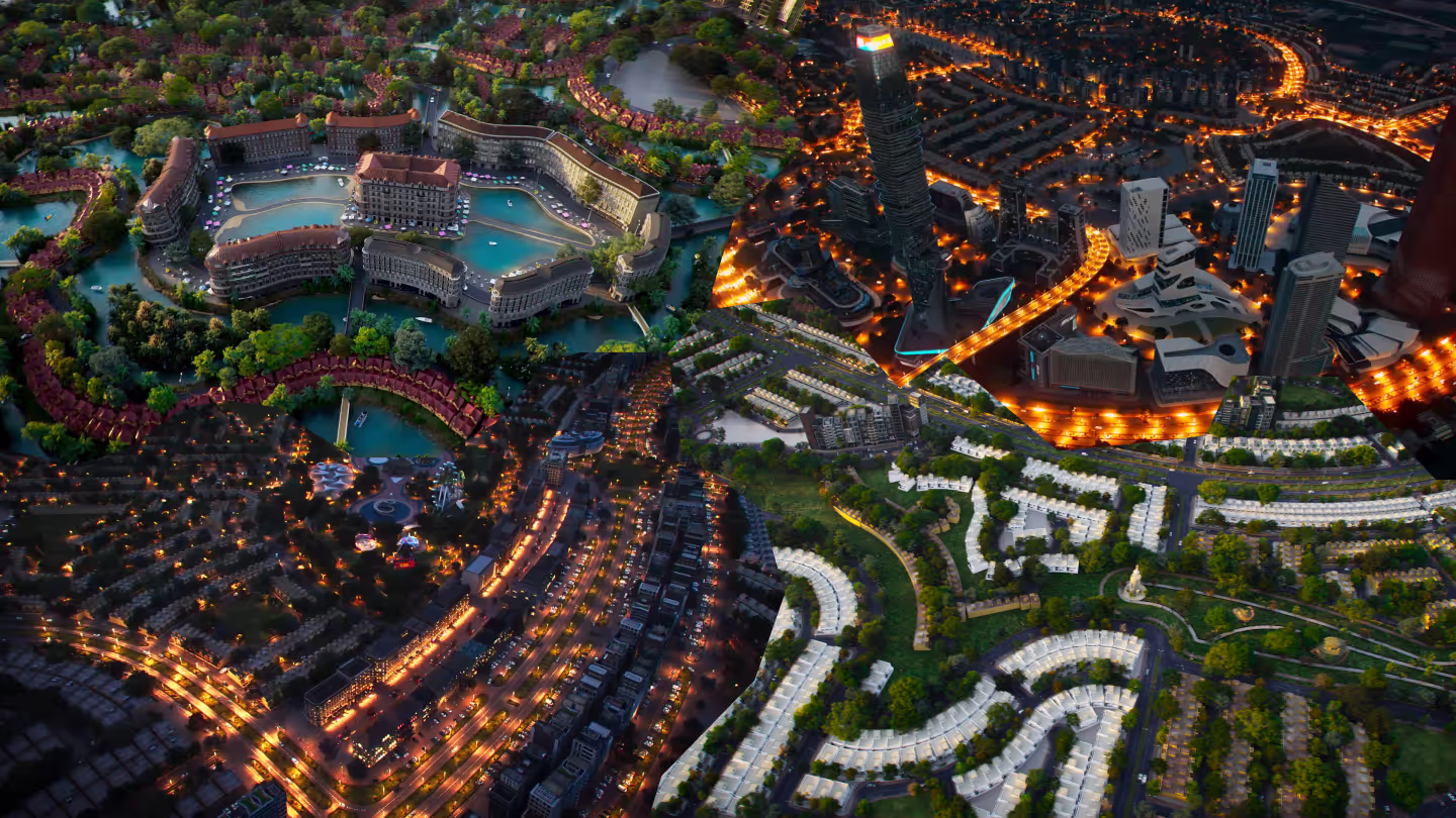 Masterplan visualisation — proposed design
